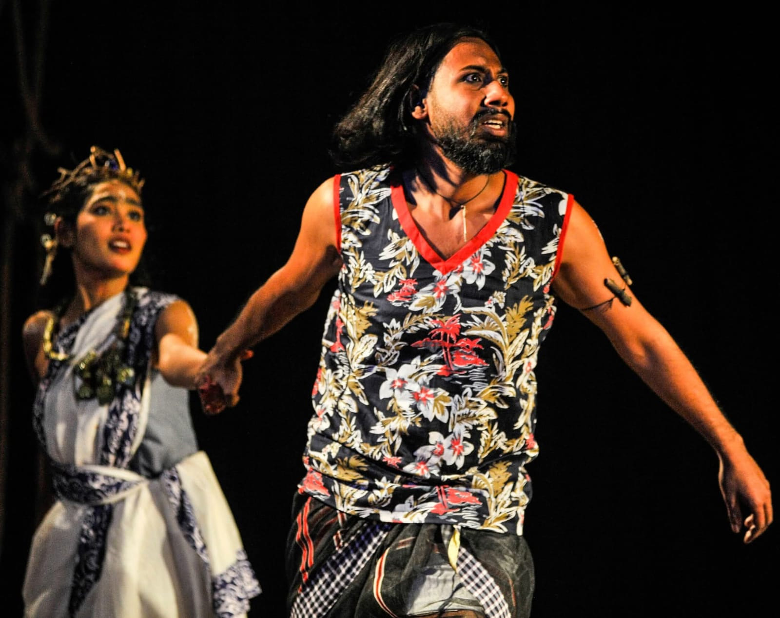 মঞ্চ নাটকে মোঃ তানভীর নেওয়াজ তীর্থ।