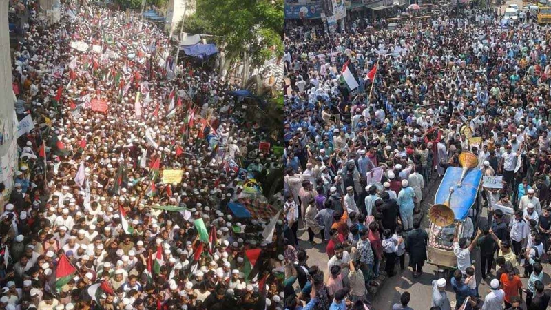 গণহত্যার প্রতিবাদে ফুঁসে উঠেছে বাংলাদেশ