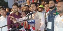 জনগণের বিরুদ্ধে অবস্থান নিলে এক সেকেন্ডও সময় দেব না : নুর
