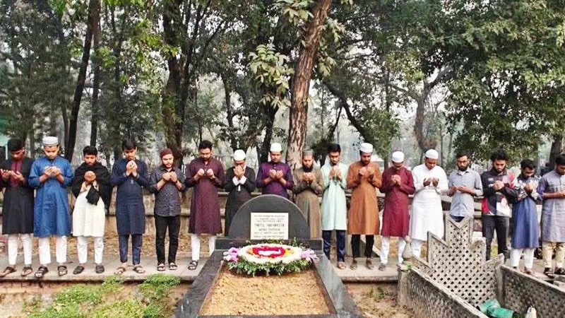 ভাষা শহীদদের কবর জিয়ারত ঢাবি ছাত্রশিবিরের