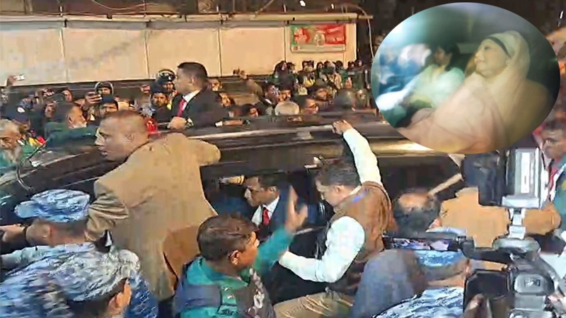 বিমানবন্দরে পৌঁছেছেন খালেদা জিয়া