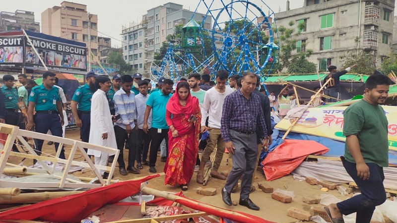 মিরপুরে অবৈধ মেলার সব স্টল-রাইড