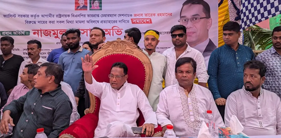 মিথ্যা মামলা প্রত্যাহারের দাবিতে সমাবেশ : বিএনপি নেতাকর্মী