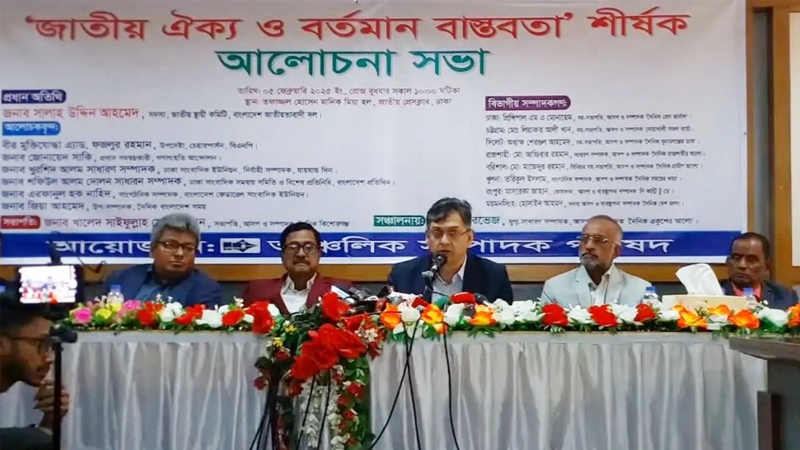 সর্ষের মধ্যে ভূত রেখে প্রধান উপদেষ্টা সফল হবে না- সালাহউদ্দিন