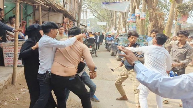 শরীয়তপুরে সাংবাদিকদের ওপর হামলা