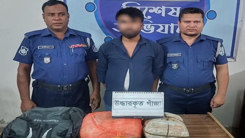 কুড়িগ্রাম নাগেশ্বরীতে গাঁজাসহ মাদক কারবারি 'সাজ্জাদ' গ্রেপ্তার