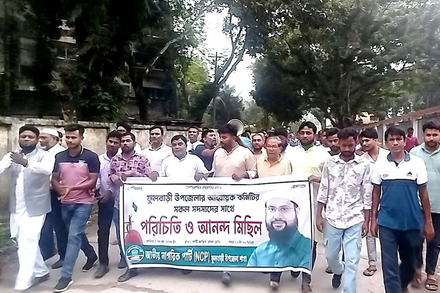ফুলবাড়ীতে এনসিপির আনন্দ মিছিল ও পরিচিতি সভা অনুষ্ঠিত