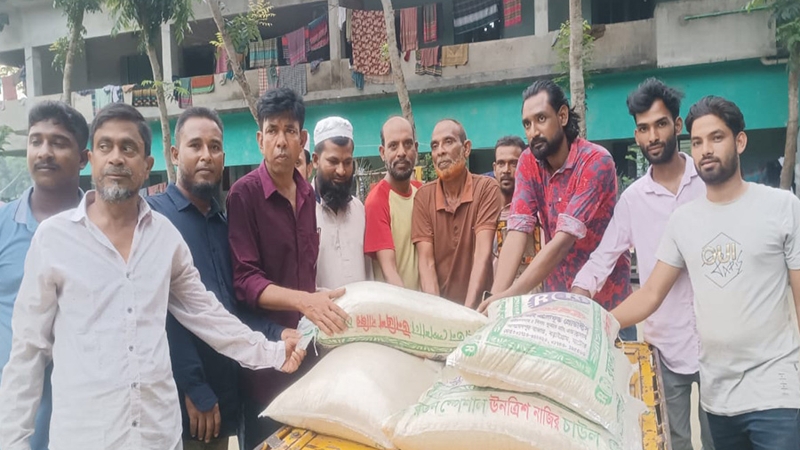 ভাঙ্গুরায় বিএনপি নেতার উদ্যোগে এতিমখানায় চাউল বিতরণ
