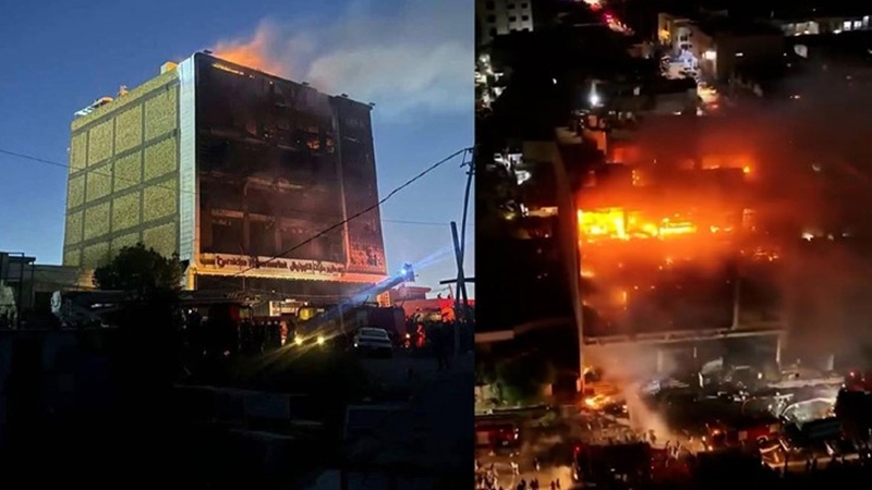 ইরাকের শপিং মলে ভয়াবহ আগুনে নিহত ৫০