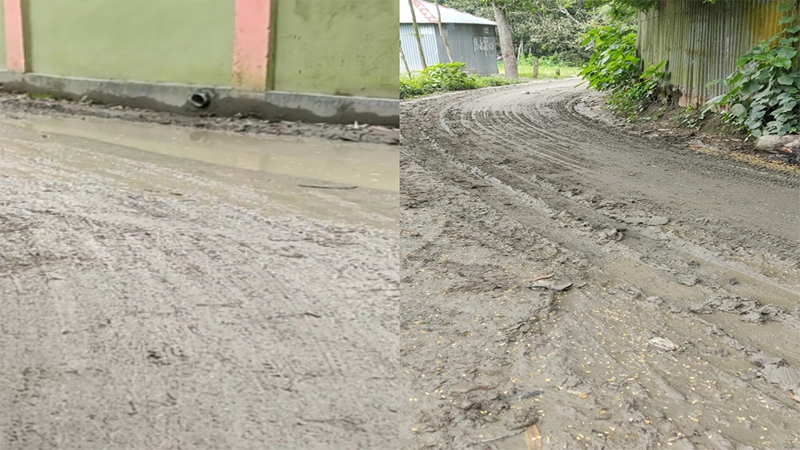 কোনড়া-ভেংগুলিয়া সড়কের বেহাল দশা