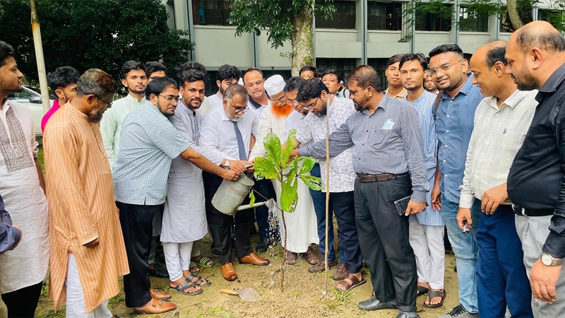 ইবিতে জুলাই বিপ্লবের শহীদদের স্মরণে দোয়া ও মাসব্যাপী বৃক্ষরোপণ কর্মসূচি
