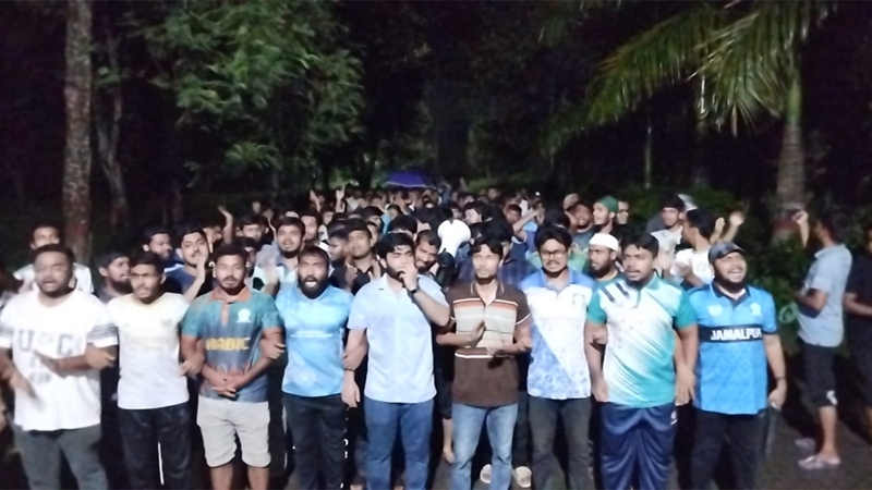 তুমি কে? আমি কে? রাজাকার, রাজাকার: ইবিতে প্রতীকী প্রতিবাদী মিছিল