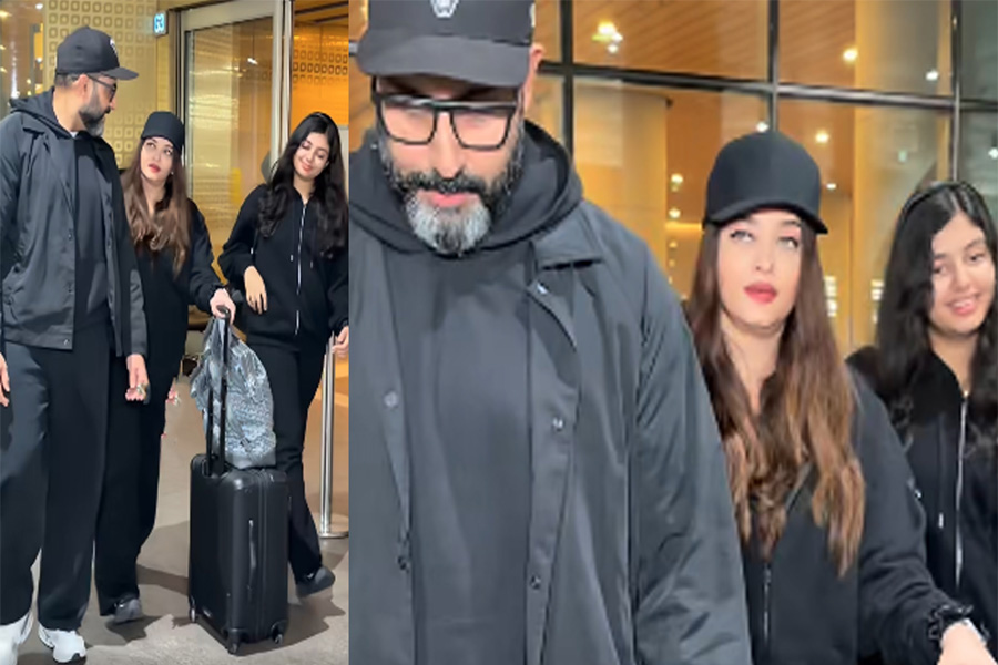 মুম্বাই ফিরলেন অভিষেক-ঐশ্বরিয়া-আরাধ্য