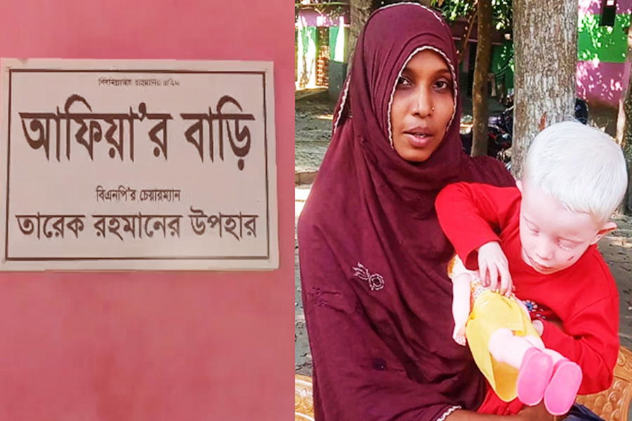 নতুন ঘরে উঠল অ্যালবেনিজম আক্রান্ত ছোট্ট আফিয়া