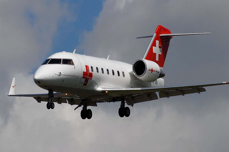 মির্জা আব্বাসকে বহনকারী এয়ার অ্যাম্বুলেন্স ঢাকায়