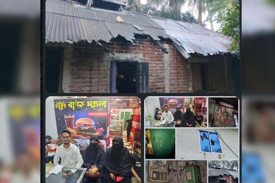 দাবিকৃত চাঁদা না পেয়ে সাবেক সাংসদের ভাইয়ের বাড়িতে অগ্নিসংযোগ