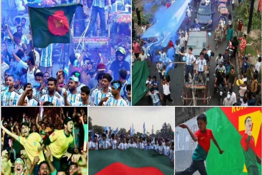ফিফা ওয়ার্ল্ড কাপের অফিসিয়াল ফেসবুক পেজে স্থান পাওয়া বাংলাদেশি আর্জেন্টিনা সমর্থকদের উচ্ছ্বাসের দৃশ্য। ছবি: সংগৃহীত