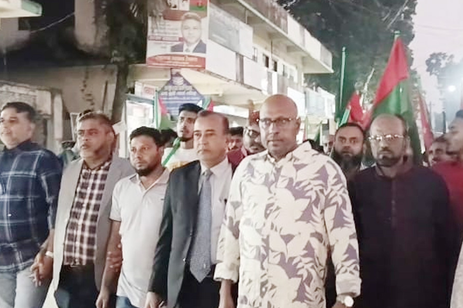 ঝালকাঠিতে শেখ হাসিনার ফাঁসির দাবিতে বিএনপির বিক্ষোভ মিছিল