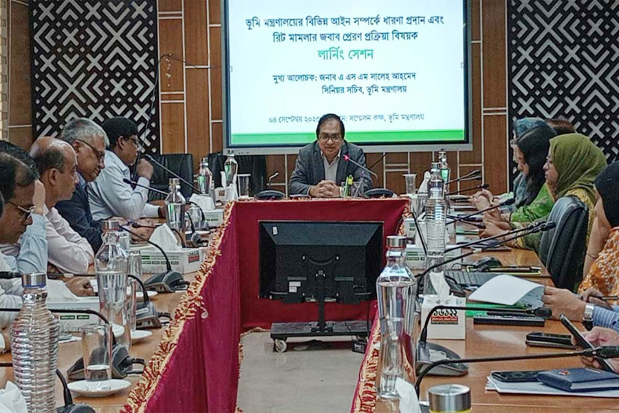 দেশে মোট মামলার ৮০ শতাংশই ভূমি সংক্রান্ত: সিনিয়র সচিব