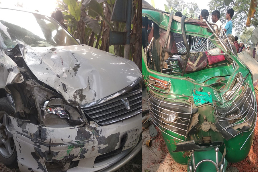 নেত্রকোণায় অটোরিকশা-ট্রাকের সংঘর্ষে প্রাণ গেল ২ জনের