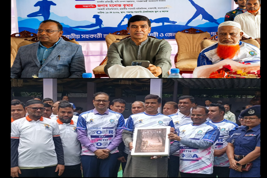 পঞ্চগড়ে  যোগ ব্যায়াম দিবস উপলক্ষে ইয়োগা রানআপ কর্মসূচি অনুষ্ঠিত