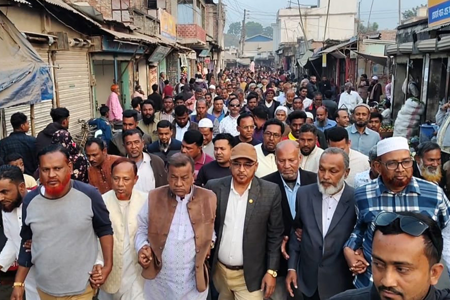 পাংশার মাছপাড়ায় ধানের শীষের পক্ষে মিছিল অনুষ্ঠিত