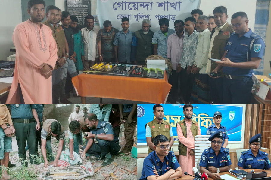 পঞ্চগড়ে মাইক্রোবাসে ডাকাতির প্রস্তুতি, আটক ১০