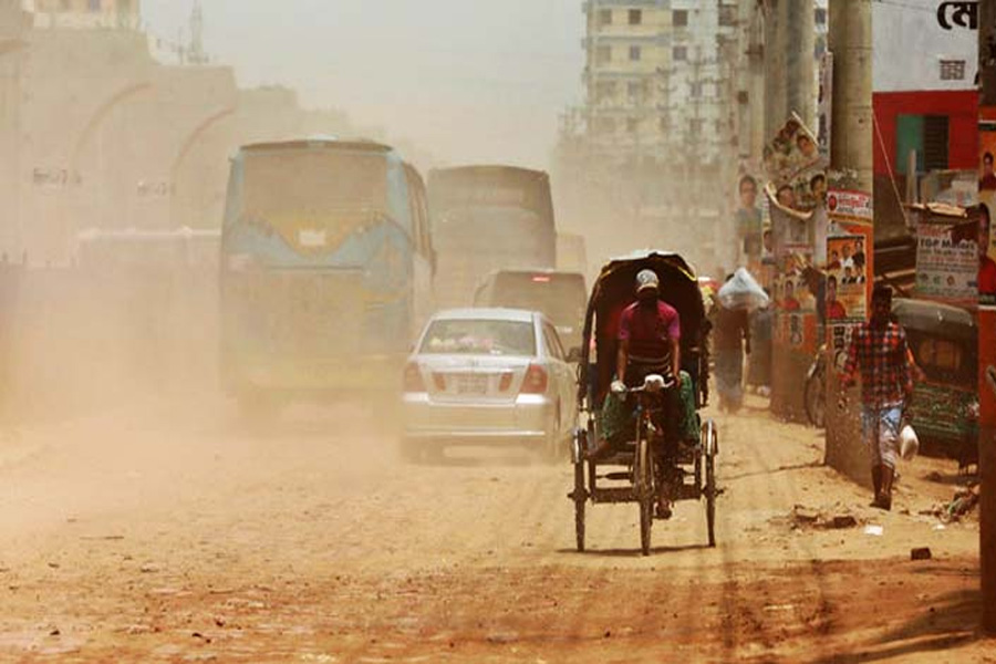 ঢাকায় আজ অস্বাস্থ্যকর বাতাস