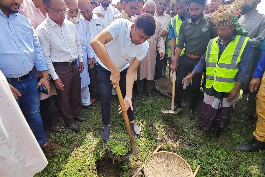 পঞ্চগড়ে ছাতনাই নদী খনন উদ্বোধন