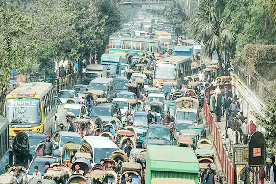 রাজধানীর যান চলাচল কার্যত অচল