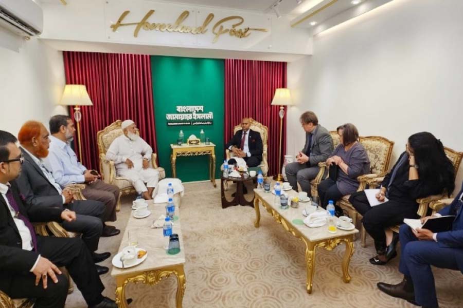 কানাডিয়ান হাইকমিশনারের সঙ্গে জামায়াত আমিরের সৌজন্য সাক্ষাৎ