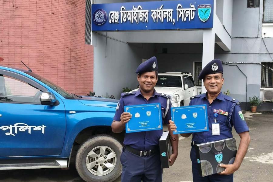 সিলেট বিভাগের শ্রেষ্ঠ ওসি রতন শেখ, শ্রেষ্ঠ এসআই জহির হোসেন