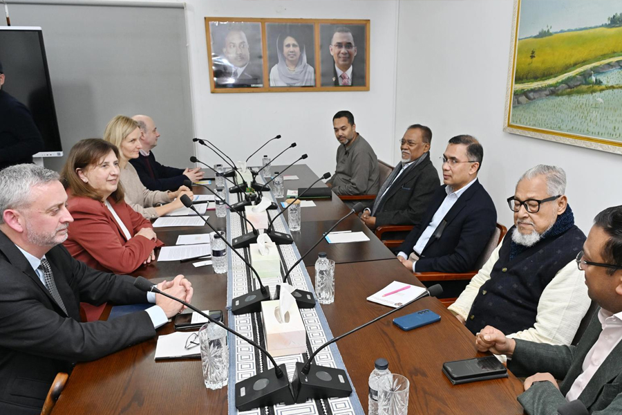 তারেক রহমানের সাথে ইইউ প্রতিনিধি দলের বৈঠক