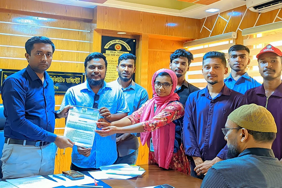হরিপুর উন্নয়নে ইউএনওকে ২৭ দফা স্মারকলিপি ‘অক্সিজেনে’র