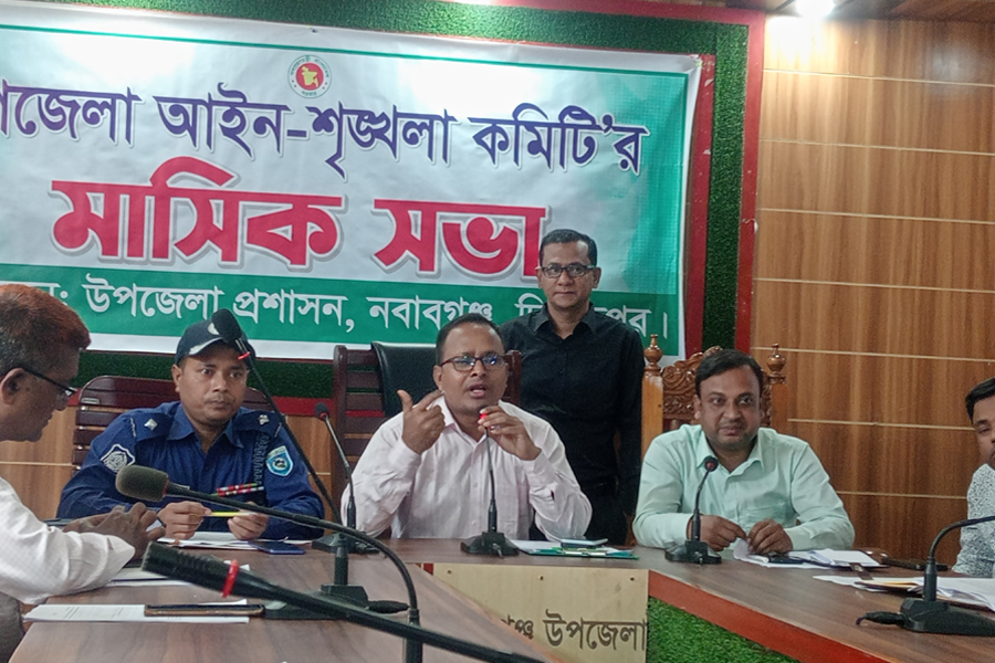 নবাবগঞ্জে মাদক ও জুয়ার বিরুদ্ধে জিরো টলারেন্স ঘোষণা ইউএনও’র