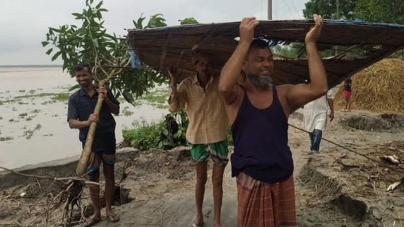 কুড়িগ্রামে নদী ভাঙনে ক্ষয়-ক্ষতির পরিমাণ বাড়ছে
