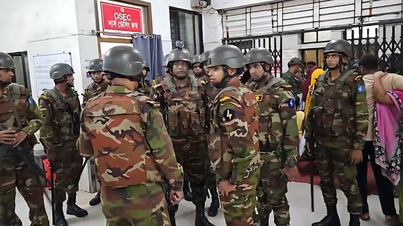 সোহরাওয়ার্দী হাসপাতালে যৌথবাহিনীর অভিযান