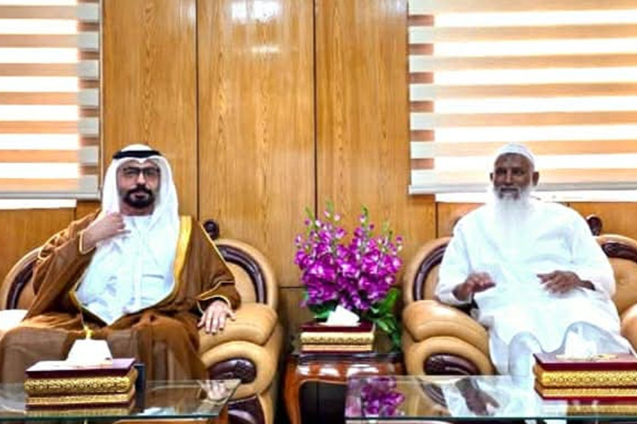 ধর্মমন্ত্রীর সাথে সংযুক্ত আরব আমিরাতের রাষ্ট্রদূতের সৌজন্য সাক্ষাৎ