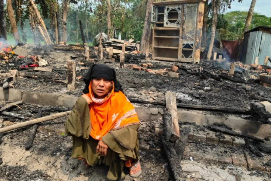 মাদকের টাকা না পেয়ে ঘরে আগুন দিল ছেলে