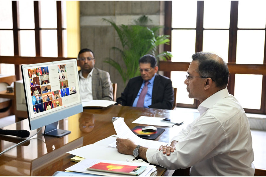 এজেক প্লাস সম্মেলনে বিশ্বনেতাদের সঙ্গে প্রধানমন্ত্রীর বক্তব্য