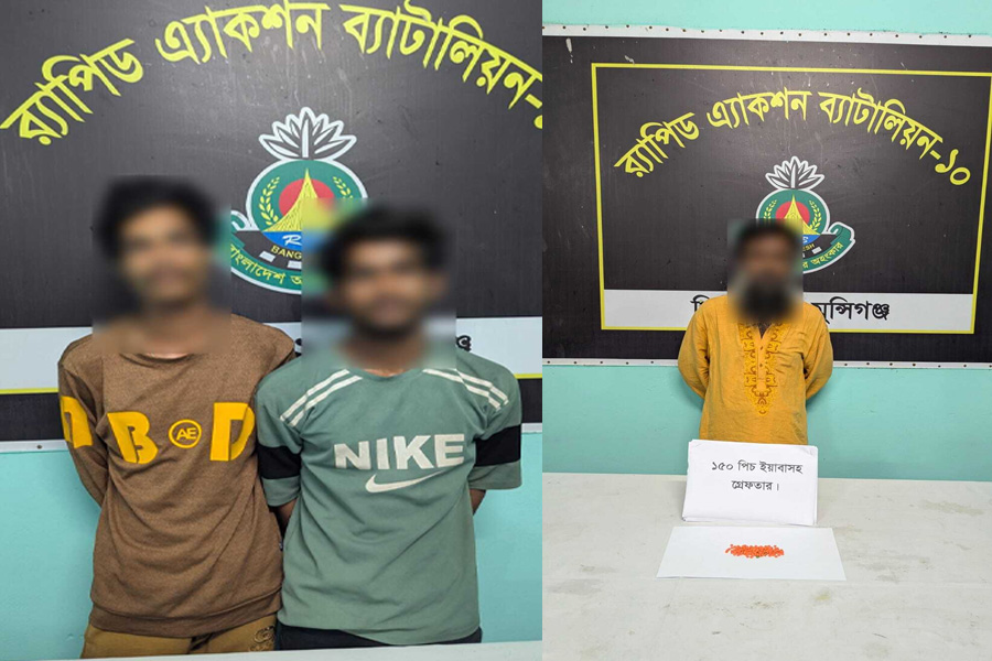 লৌহজংয়ে পৃথক অভিযানে ২১৫ পিস ইয়াবাসহ গ্রেপ্তার ৩