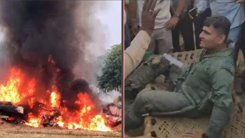আগ্রায় ভেঙ্গে পড়ল ভারতীয় যুদ্ধবিমান