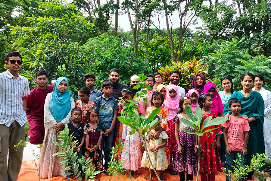 শিশুদের অংশগ্রহণে ইবিতে বৃক্ষরোপণ ক্যাম্পেইন