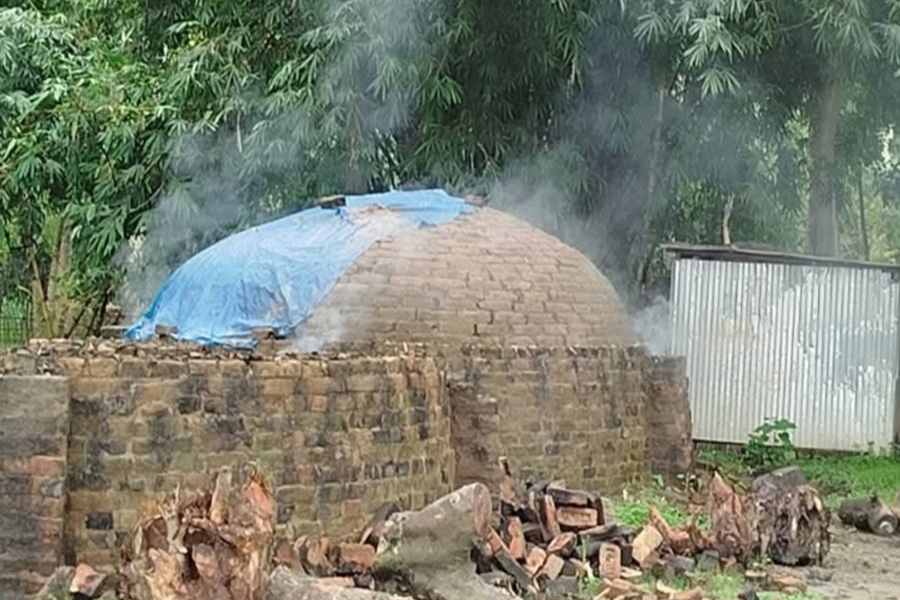 সাঘাটার অবৈধ কয়লা কারখানার বিরুদ্ধে এলাকাবাসীর ক্ষোভ