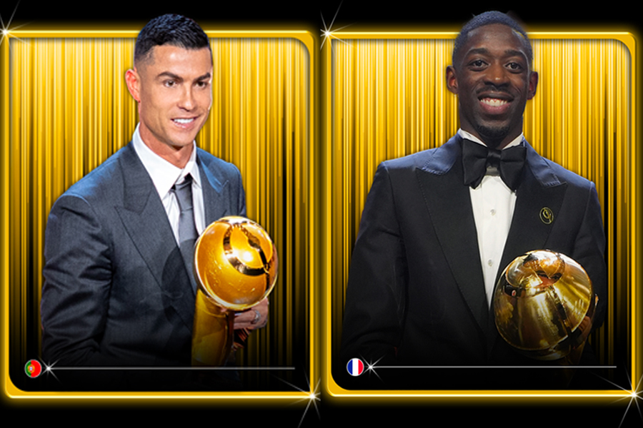 গ্লোব সকারেও সেরা দেম্বেলে, রোনালদোর ঘোষণায় হাজার গোল