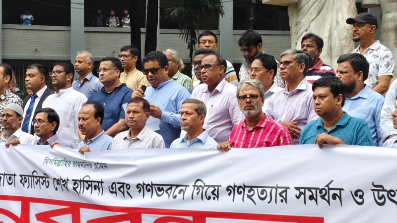শেখ হাসিনার ‘সহযোগী’ শিক্ষকদের বিচার দাবি সাদা দলের
