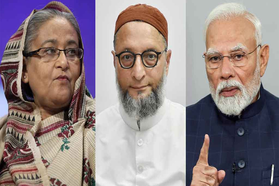 শেখ হাসিনাকে ঘিরে মোদিকে কটাক্ষ ওয়াইসির