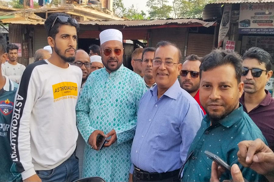 ঝালকাঠি-১ আসনে বিএনপির মনোনয়ন প্রত্যাশীকে ফুলেল অভ্যর্থনা