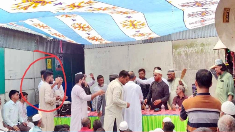 জামায়াতের কর্মীসভা ছাত্রলীগ নেতা, ছবি ভাইরাল