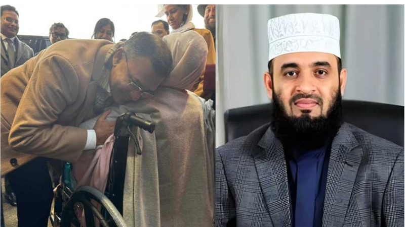 মা-ছেলের আলিঙ্গন, ফেসবুকে আজহারীর আবেগঘন পোস্ট
